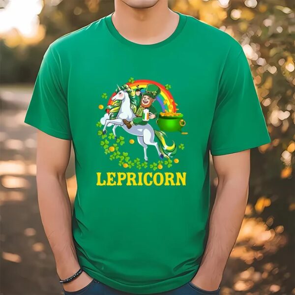 Lepricorn Leprechaun Unicorn T T-Shirt St Patricks Day Girls T-Shirt