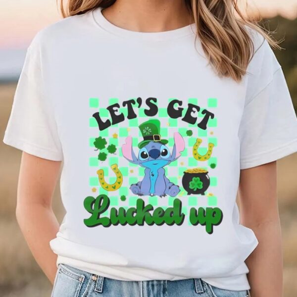 Let The Locked Up Funny Stitch St Patrick’s Day T-Shirt