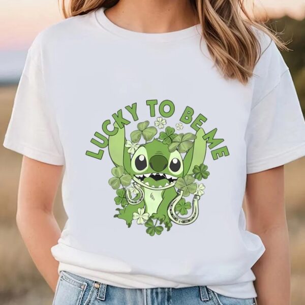 Lilo And Stitch St. Patrick’s Day Stitch Irish Shamrock Clover T-Shirt