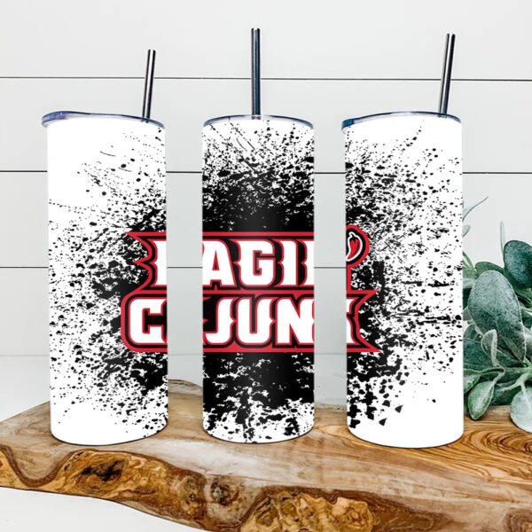 Louisiana Ragin’ Cajuns Football Skinny Tumbler Collegiate Elegance Sips