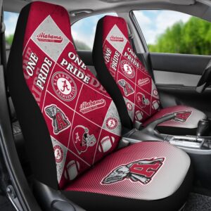 NCAA Alabama Crimson Tide Car Seat Covers Upgrade Your Commute Vibes 2