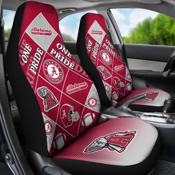 NCAA Alabama Crimson Tide Car Seat Covers Upgrade Your Commute Vibes