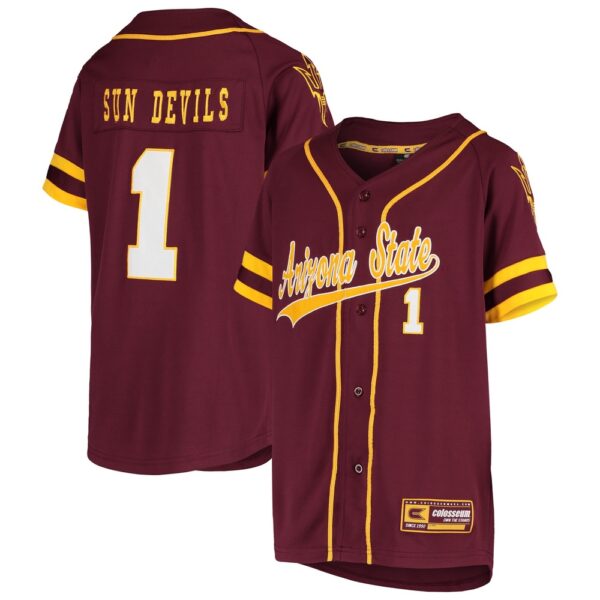 NCAA Arizona State Sun Devils Baseball Jersey Shirt Urban Diamond Style