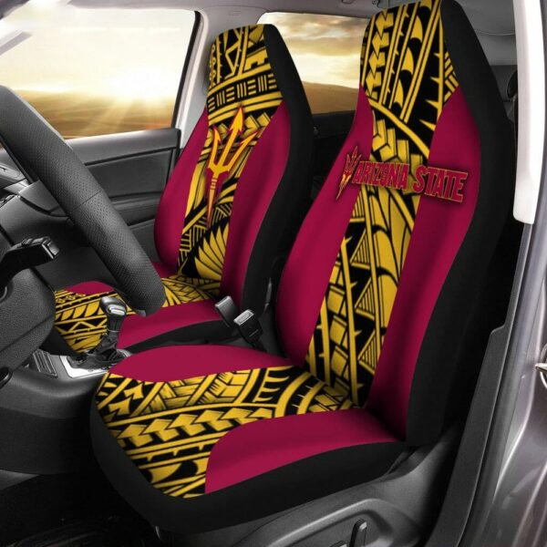 NCAA Arizona State Sun Devils Car Seat Covers Polynesian