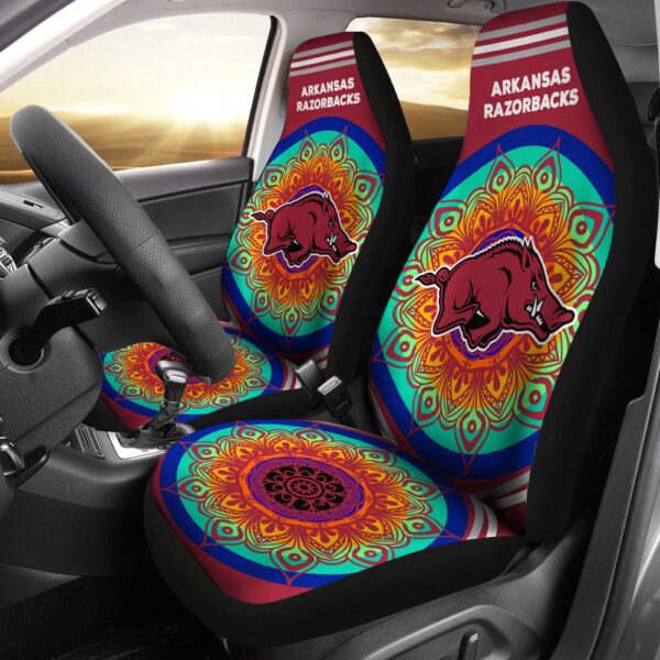 NCAA Arkansas Razorbacks Car Seat Covers Magical And Vibrant