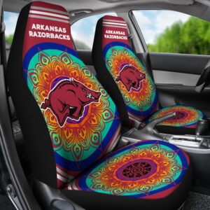 NCAA Arkansas Razorbacks Car Seat Covers Magical And Vibrant 2