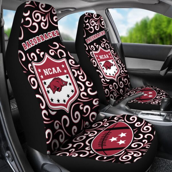 NCAA Arkansas Razorbacks Car Seat Covers Special Design