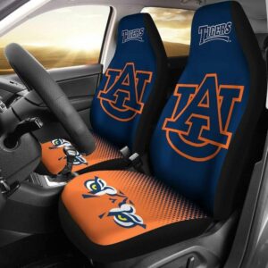 NCAA Auburn Tigers Navy Car Seat Covers Drive in Collegiate Comfort