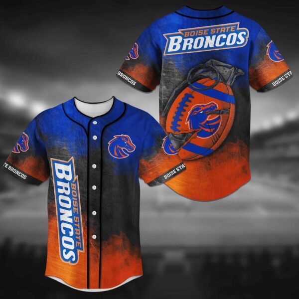 NCAA Boise State Broncos Baseball Jersey Shirt Grenade