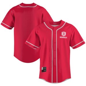 NCAA Bradley Braves Baseball Jersey…