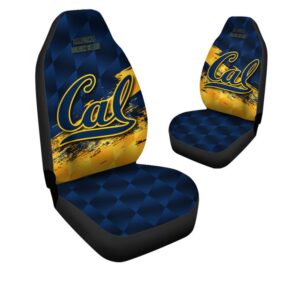 NCAA California Golden Bears Car Seat Covers Blue 2