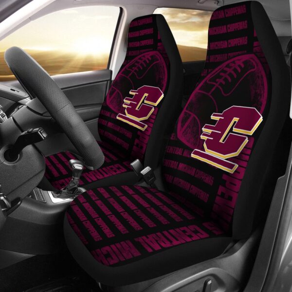 NCAA Central Michigan Chippewas Car Seat Covers Votacolors