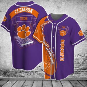 NCAA Clemson Tigers Baseball Jersey…