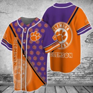 NCAA Clemson Tigers Baseball Jersey…