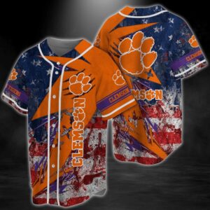 NCAA Clemson Tigers Baseball Jersey…