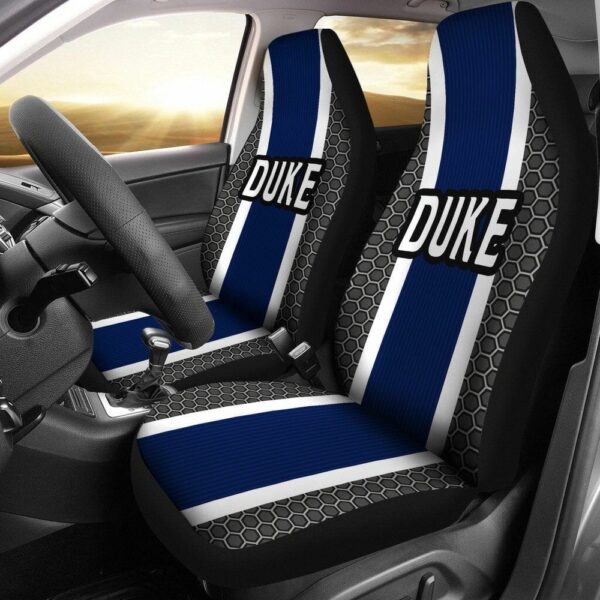 NCAA Duke Blue Devils Car Seat Covers Grey White