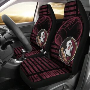 NCAA Florida State Seminoles Car Seat Covers Black Garnet 1