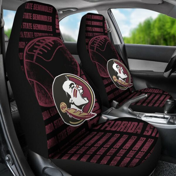 NCAA Florida State Seminoles Car Seat Covers Black Garnet