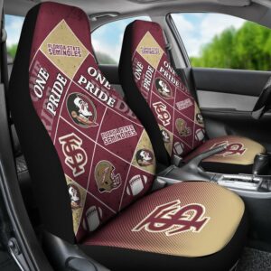 NCAA Florida State Seminoles Car Seat Covers Cruise in Winning Style 2