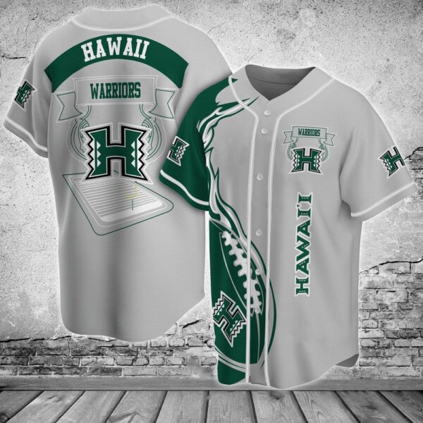 NCAA Hawaii Rainbow Warriors Baseball Jersey Shirt Classic