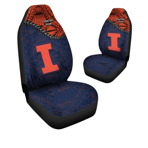 NCAA Illinois Fighting Illini Car Seat Covers Drive in Collegiate Comfort