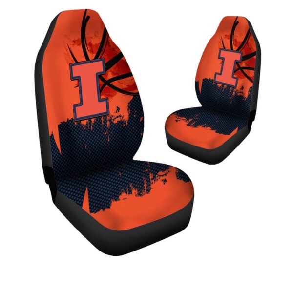 NCAA Illinois Fighting Illini Car Seat Covers Team Spirit Auto Essentials