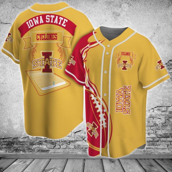 NCAA Iowa State Cyclones Baseball Jersey Shirt Classic