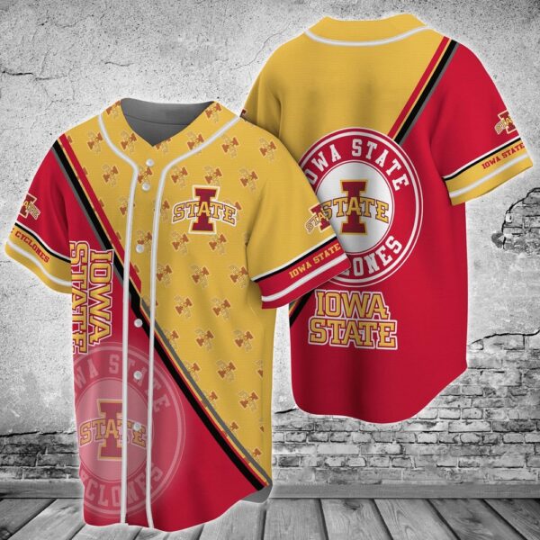 NCAA Iowa State Cyclones Baseball Jersey Shirt Streetwise Homerun