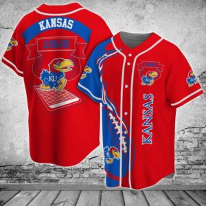 NCAA Kansas Jayhawks Baseball Jersey…