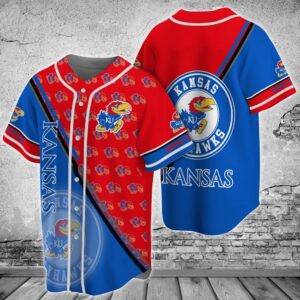 NCAA Kansas Jayhawks Baseball Jersey…