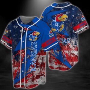 NCAA Kansas Jayhawks Baseball Jersey…