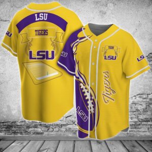 NCAA LSU TIGERS Baseball Jersey…