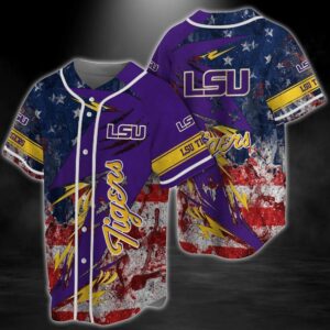 NCAA LSU TIGERS Baseball Jersey…