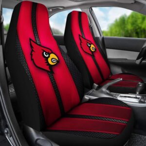 NCAA Louisville Cardinals Car Seat Covers Drive in Collegiate Comfort 2