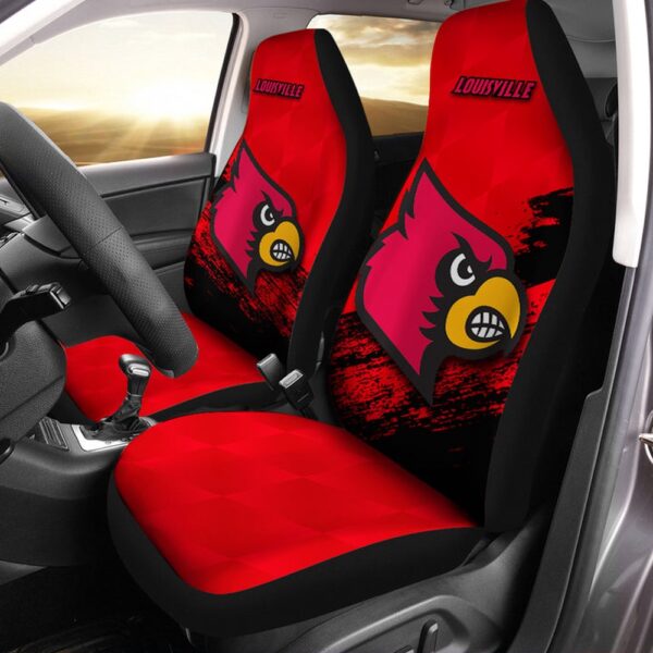 NCAA Louisville Cardinals Car Seat Covers Sporty Decor for Your Drive