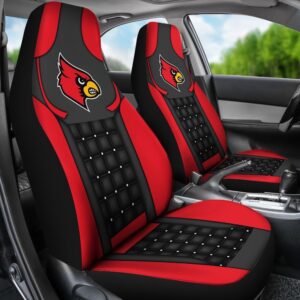 NCAA Louisville Cardinals Car Seat Covers Tailgate Ready Auto Elegance 2