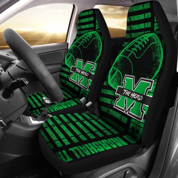 NCAA Marshall Thundering Herd Car Seat Covers The Victory