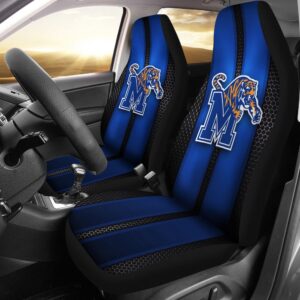 NCAA Memphis Tigers Car Seat Covers Blue Incredible Line 1