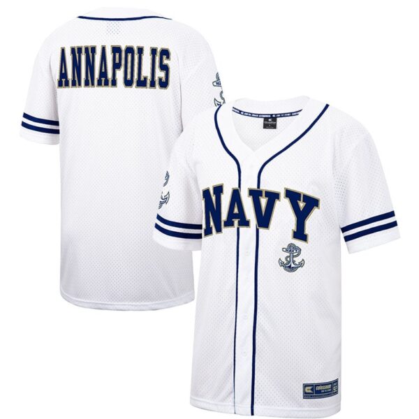 NCAA Navy Midshipmen Baseball Jersey Shirt Urban Arena Glam Vibes