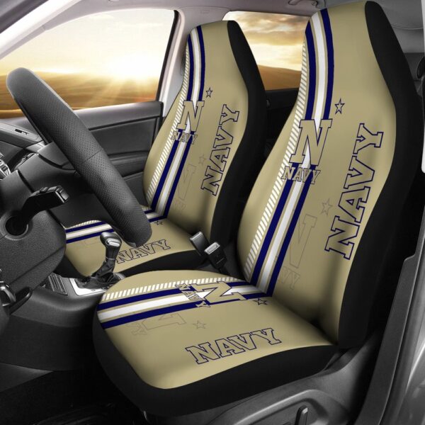 NCAA Navy Midshipmen Car Seat Covers Elevate Your Auto Aesthetic