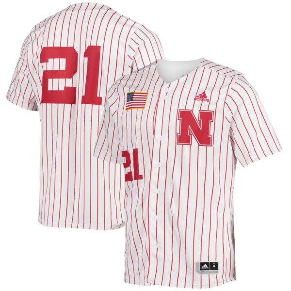 NCAA Nebraska Huskers Adidas Baseball Jersey Shirt City Game Glory