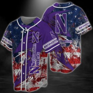 NCAA Northwestern Wildcats Baseball Jersey…