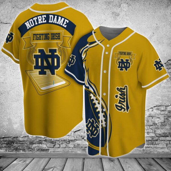 NCAA Notre Dame Fighting Irish Baseball Jersey Shirt Classic