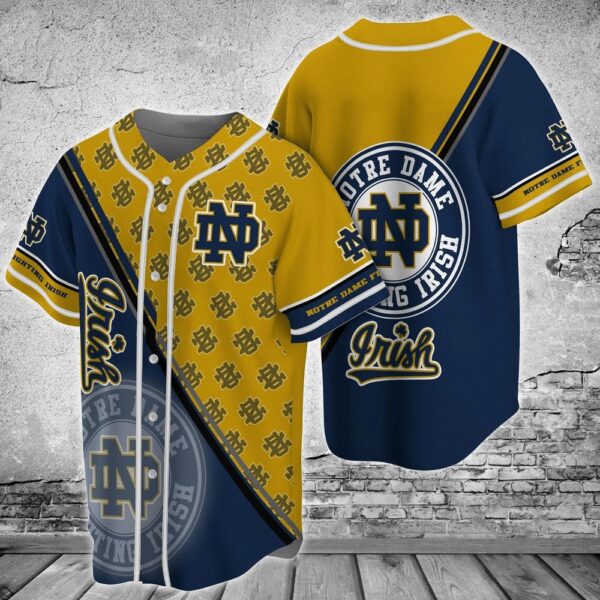 NCAA Notre Dame Fighting Irish Baseball Jersey Shirt Streetwise Homerun