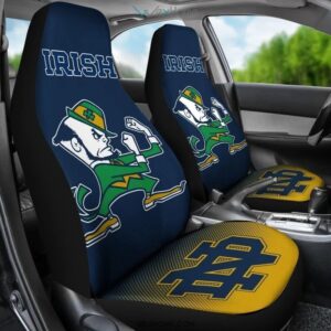 NCAA Notre Dame Fighting Irish Car Seat Covers Ride in Fandom Bliss 2