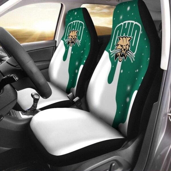 NCAA Ohio Bobcats Car Seat Covers Drive with Team Allegiance