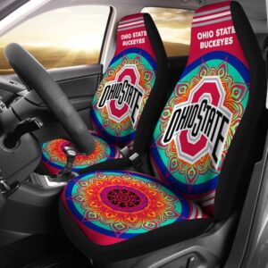 NCAA Ohio State Buckeyes Car Seat Covers Magical And Vibrant 1