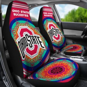 NCAA Ohio State Buckeyes Car Seat Covers Magical And Vibrant 2