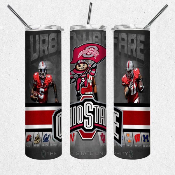 NCAA Ohio State Buckeyes Skinny Tumbler Elevate Your Drink Game