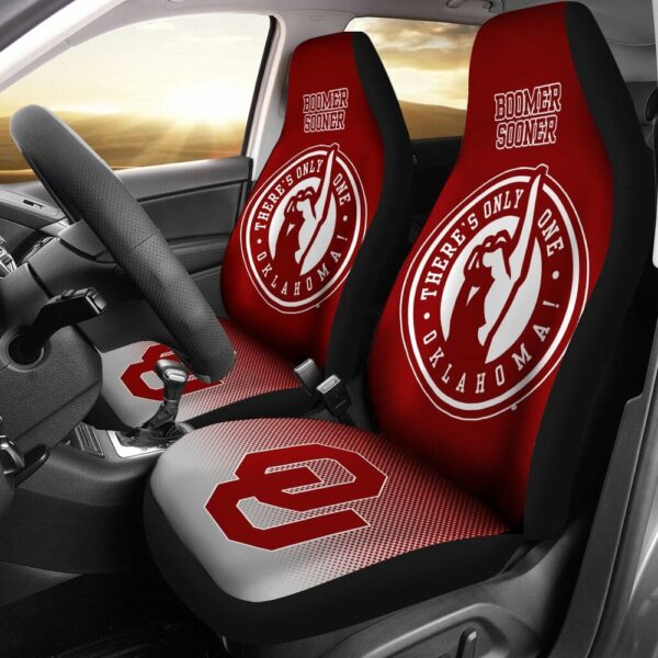 NCAA Oklahoma Sooners Car Seat Covers Crimson White